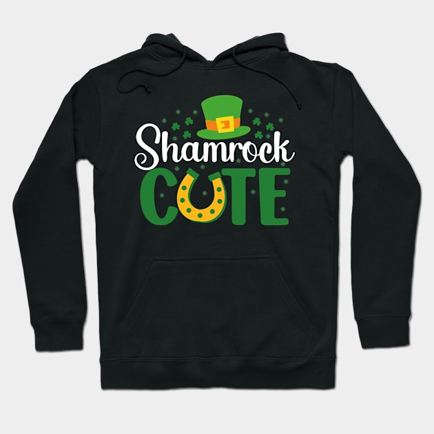 Shamrock cute, st. patrick's day gift, Funny st Patricks gift, Cute st pattys gift, Irish Gift, Patrick Matching. Hoodie by POP-Tee